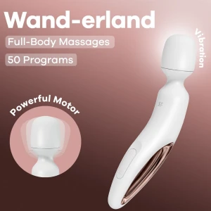 SATISFYER - WIBRACYJNY MASAÅ»ER WAND ERLAND BIAÅY